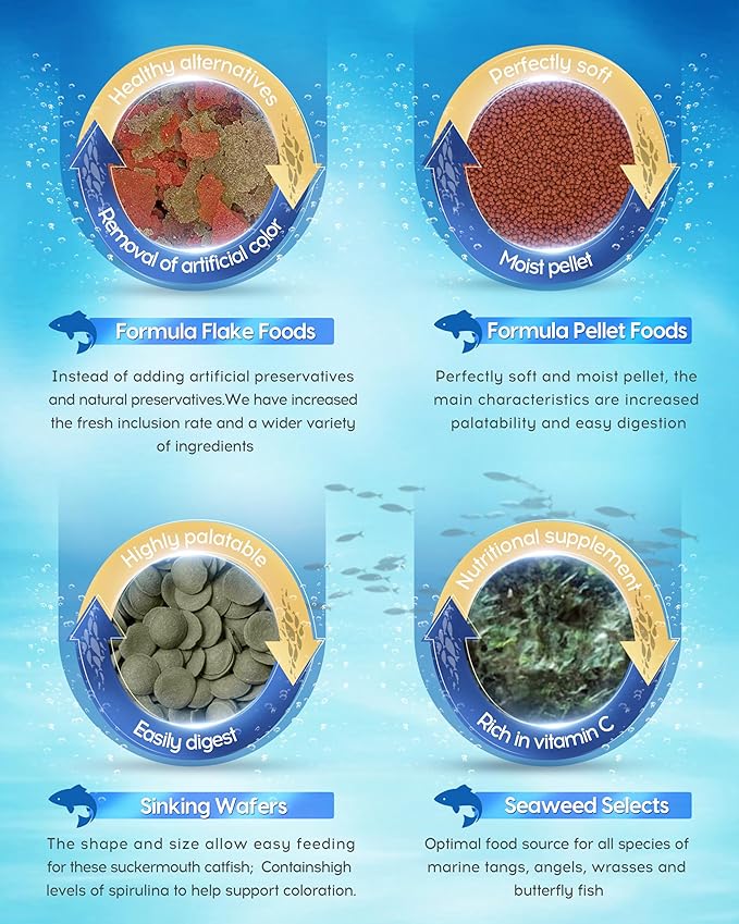 Ocean Nutrition Formula Two Pellets - Fish Food for Herbivorous & Omnivorous Marine Tropical Fish, High Protein(40%) - 2.2 lbs (1 kg) XL Pellets