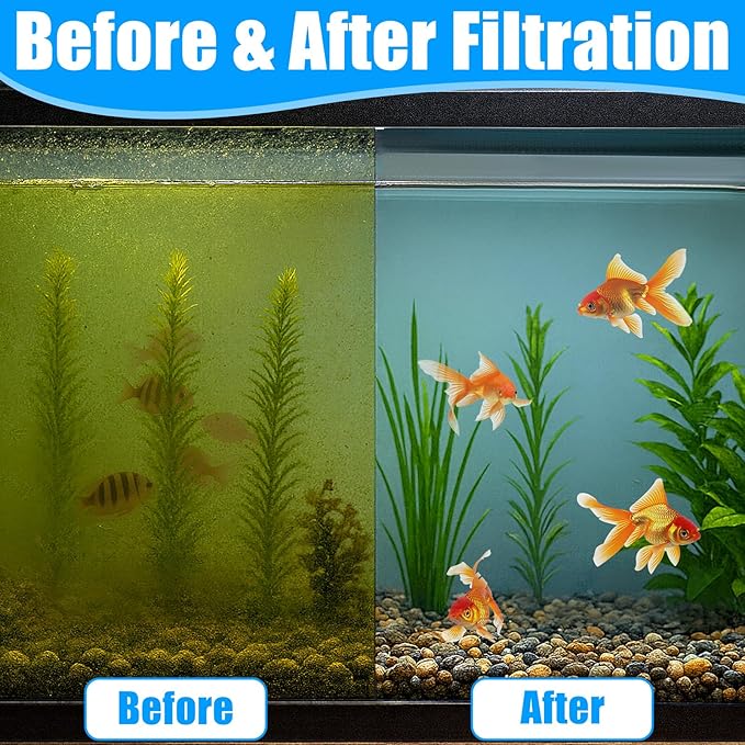 30pcs FX4 Canister Filter Media Replacement Kit Compatible with Fluval Fx4 Fx5 Fx6 Include Carbon Foam Filter Pads, Foam Block,Aquarium Maintenance Quick Clear/Water Polishing Pads