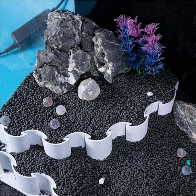 2pcs Aquarium Sand Stone Water Grass Mud Partitions Baffle Plate, Scenery/Decoration to Increase The Layering(Straight)
