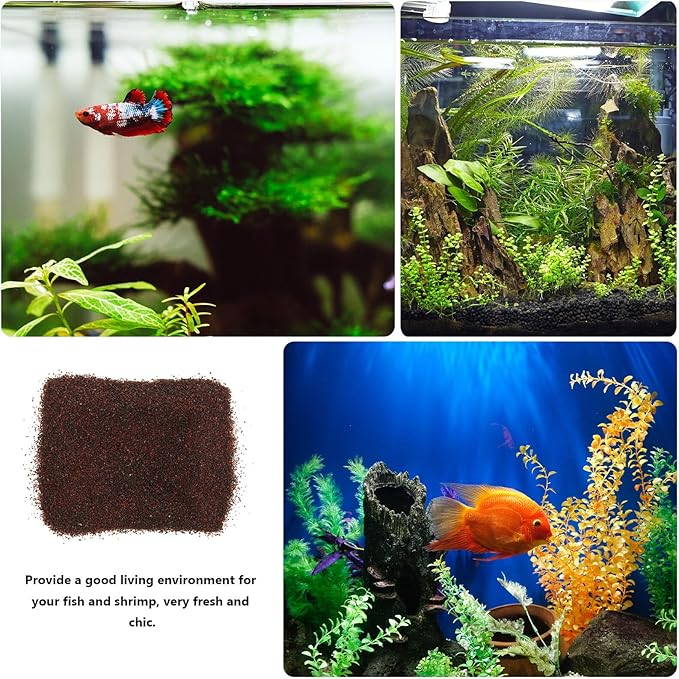 DOITOOL Natural Aquarium Gravel and Decorative Planter Stones 500g Bulk Multi-Function Fish Tank Substrate Sand for Landscaping and Aquatic Pets