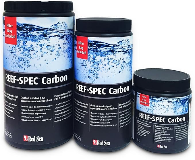 Red Sea Reef Spec Aquarium Carbon 2000 ml – Superior Activated Carbon for Marine or Freshwater, Eliminates Toxins & Odors, Crystal Clear Water