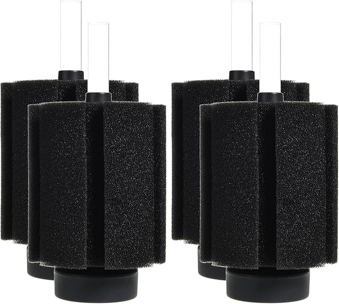 ALEGI Aquarium Sponge Filter 40 Gallon,Quiet Sponge Filter with Air Stone for Betta Fry Shrimp and Small Fish (6 pcs)