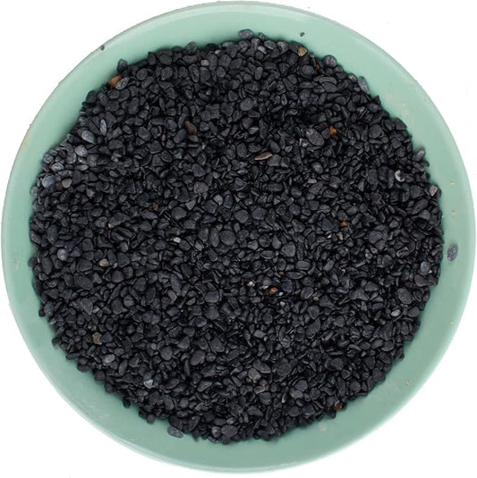 Avalution 6-9 mm Natural Black Gravel Polished Stone Succulent Plant Bonsai Stone DIY Plant Rock for Garden Outdoor & Indoor Gravel Aquarium Fish Tank Fairy Gardening Vase Filling Decoration-7LB