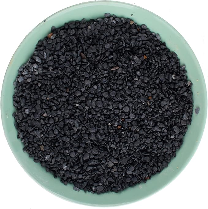 Avalution3 6-9 mm Natural Black Gravel 3LB, Polished Stone Succulent Plant Bonsai Stone DIY Plant Rock for Garden Outdoor & Indoor Vase Gravel Aquarium Fish Tank Fairy Gardening Filling Decoration