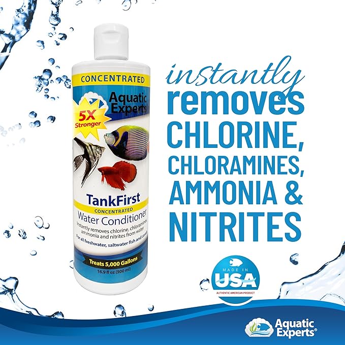 TankFirst Aquarium Water Conditioner - Concentrated 500mL and KloudAway Aquarium Water Clarifier 500 mL. Made in USA (Value Pack)