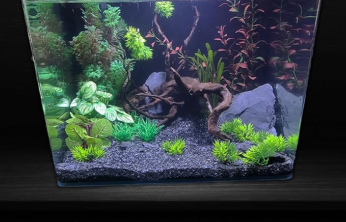 Small World Slate & Stone Natural Coarse Sand Gravel Substrate USA Sourced and Packaged for Aquascaping Planted, Freshwater and Saltwater Tanks - Gravel Size Approx. 1/32" to 1/8" (14 lbs)