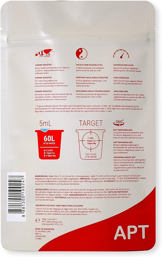 2HR Aquarist APT Sky GH Booster + Shrimp Mineral (150g)