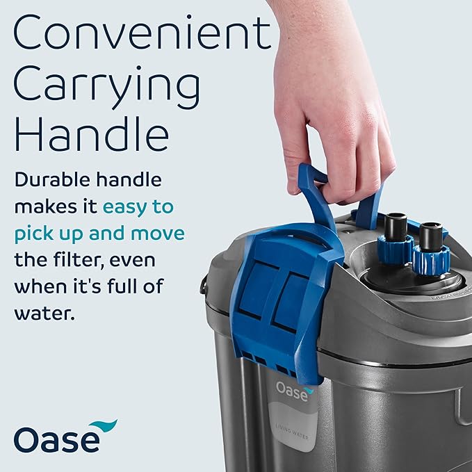 Oase FiltoSmart 300 Canister Filter for Aquariums – Quiet, Space-Saving External Filter with Multi-Stage Filtration, No-Mess Maintenance, for Freshwater & Saltwater Tanks Up to 80 Gallons