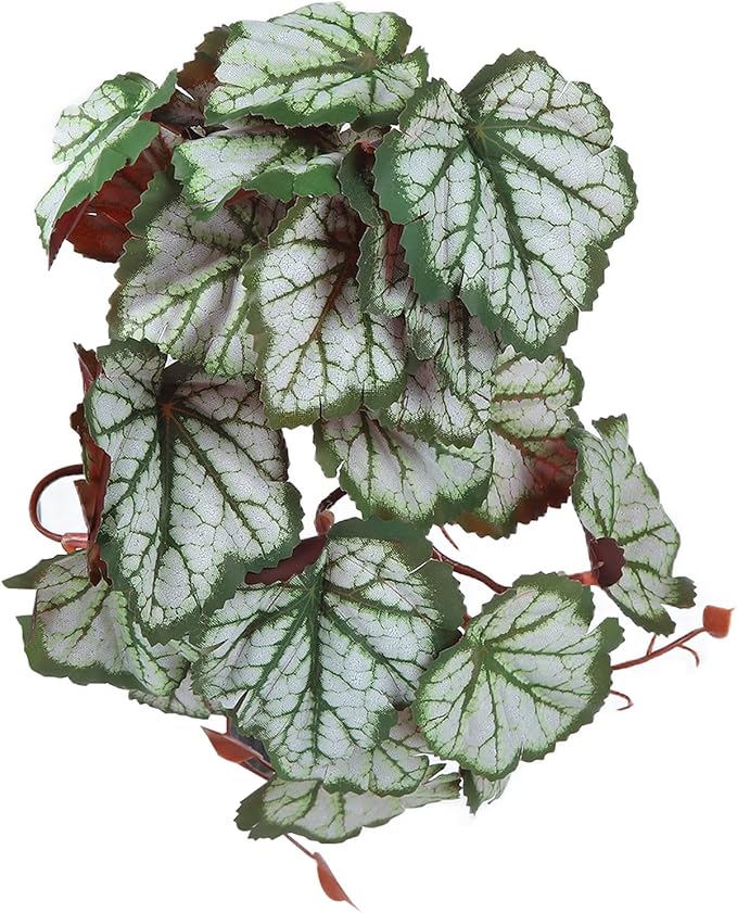 2PCS Artificial Water Plant,Simulation Vine,Lifelike Plastic Leaves Decoration with Suction Cup,Plastic Plant Aquatic Water Grass Decor for Fish Tank (Where Root Leaves)
