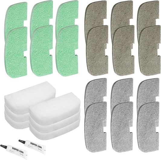 Canister Filter Maintenance Kit for Fluval 107 207 Canister Filter, Aquarium Filter Maintenance Kit 106 206 Pads
