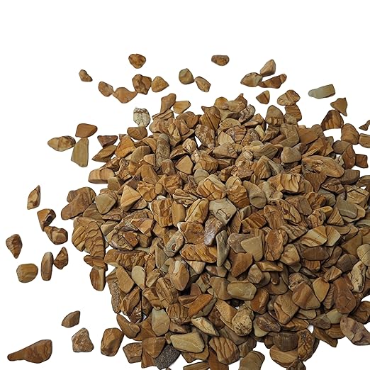 Wood Brown Pebbles,Small Gravel,1/4 Inch Nature Stones,Rocks for Reptile Terrarium,Turtle Tank,Indoor Plant Pots,Succulent,Garden Decor,Fish Tank,Vases,Aquarium Landscaping,10Lb