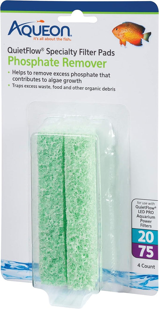 Aqueon Replacement Specialty Filter Pads Phosphate Remover 20/75
