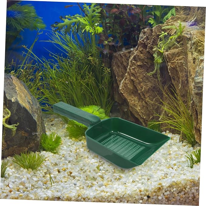 Milisten Multifunctional Fish Tank Sand Shovel Portable Plastic Cleaning Scoop for Aquariums for Gravel Sediment Removal Elegant Design for Tidy Environment Planted and Sand Tanks