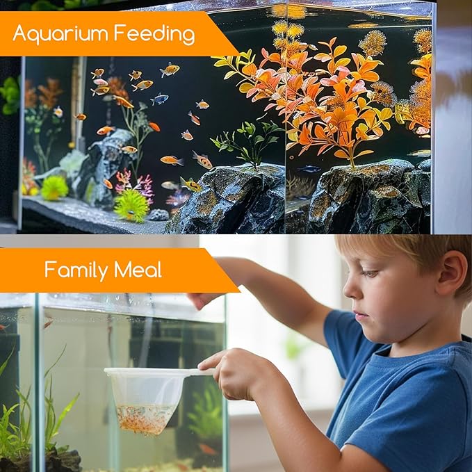 2 PCS Baby Brine Shrimp Net Sieve, 80 Mesh 200 Mesh Kit, Small Fish Aquarium Net for Brine Shrimp Eggs Hatchery, Fry Eggs for Hatching Baby Fish Separator