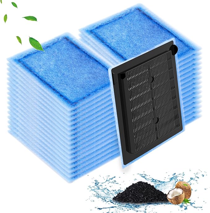 Umlecoa 8/16/32 Pack Rite-Size B Filter Cartridges Compatible with MarineLand Penguin PRO Power Filters 100/125/175 & Original Penguin Power Filter 150 - Rite-Size B Replacement Filter Cartridges