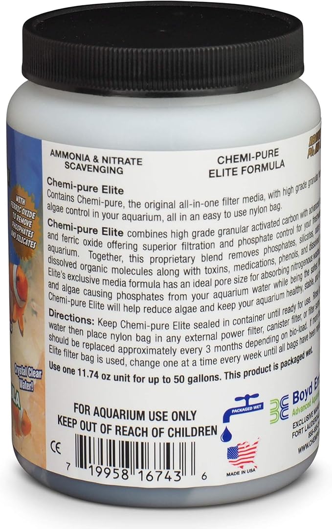 Boyd Enterprises ABE16743 Chemipure Elite for Aquarium, 11.74-Ounce (Pack of 2)
