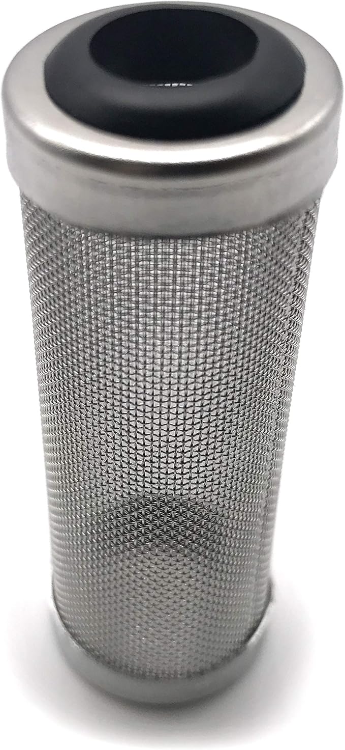 NACX 2Pcs Aquarium Fish/Shrimp Mesh Net Filter Guard，Fish Tank Intake Strainer Pre-Filter Cover Stainless Steel (11mm ID)