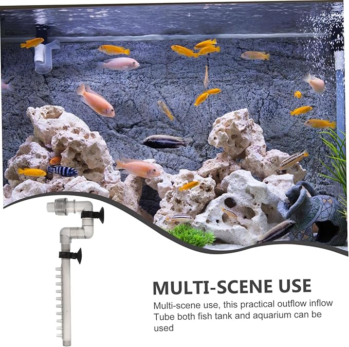YARNOW Aquarium Water Outflow Tube Set Fish Tank Outflow Pipe Rainfall Style for Aquarium Aquarium Tube