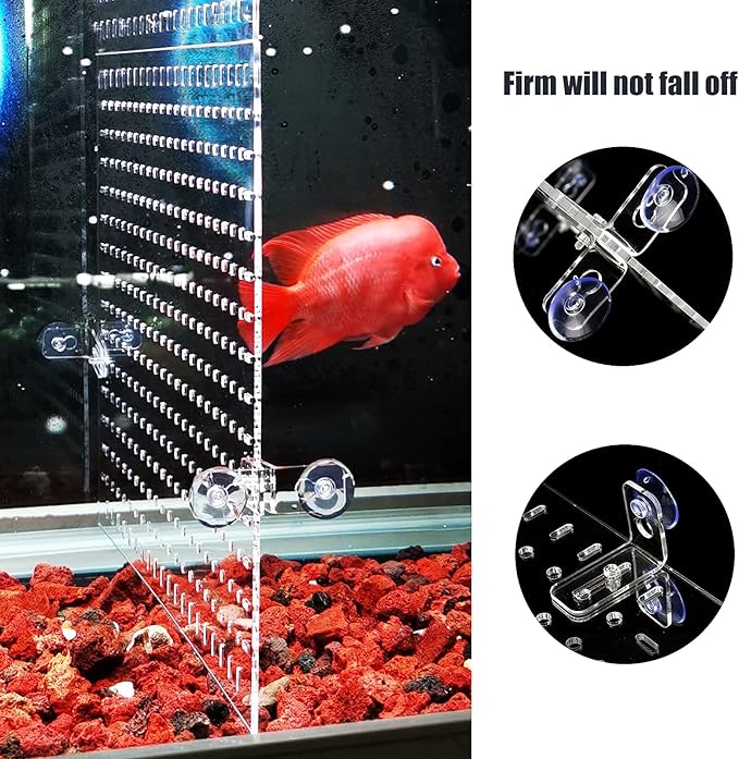 Aquarium Divider Clear 15/20 Gallon Fish Tank Divider with Suction Cups Accessories