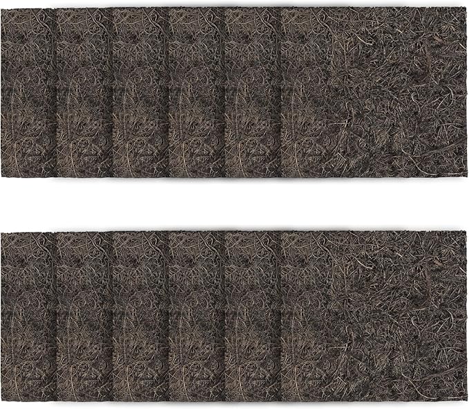 ENLOY Medium Aquarium EcoRenew Filter Cartridges Replacement for Universal Aquarium Filter 10-30 Gallon, Fish Tank Filter with Activated Carbon, Fits Freshwater and Saltwater Aquariums, 12 Pack
