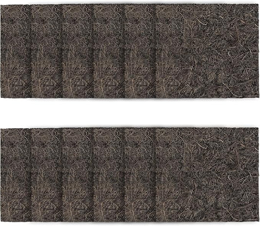 ENLOY Medium Aquarium EcoRenew Filter Cartridges Replacement for Universal Aquarium Filter 10-30 Gallon, Fish Tank Filter with Activated Carbon, Fits Freshwater and Saltwater Aquariums, 12 Pack