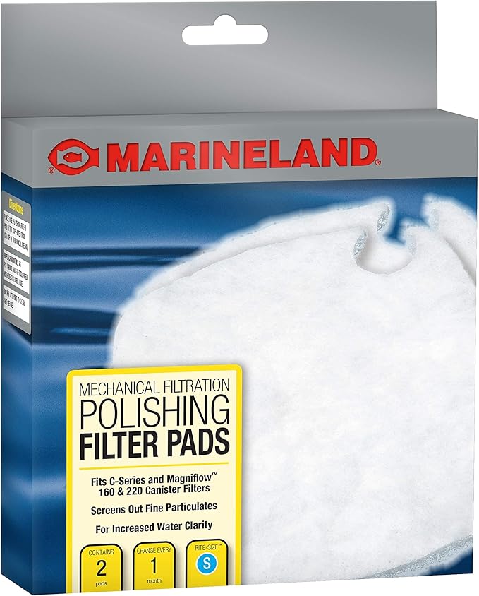 MarineLand Polishing Filter Pads, Mechanical Filtration for Canister Filters