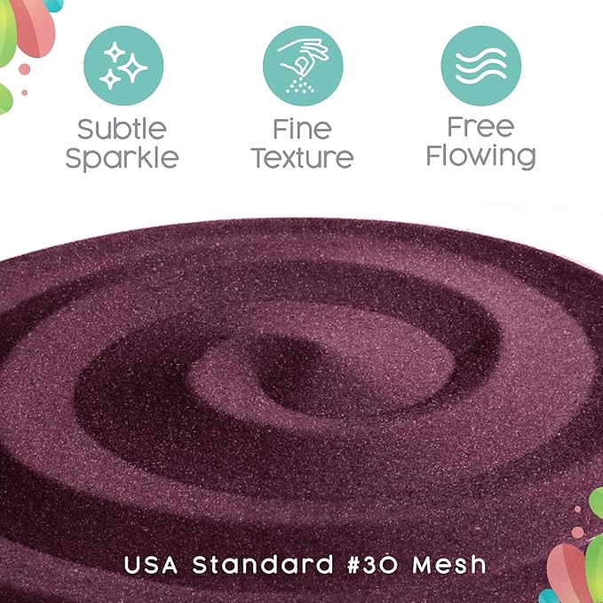 Sangria Unity Sand, 1 LB (16 oz), Dark Burgundy Colored Sand for Weddings, Vase Filler, Home Décor, Crafts, Terrariums, and More