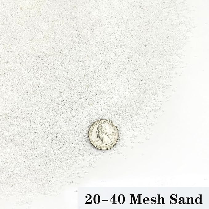 YISZM Aquarium Sand, 5lbs White Fish Tank Sand, Aquarium Gravel Substrate for Aquascaping, Vivariums, Terrariums, Plants and Crafts