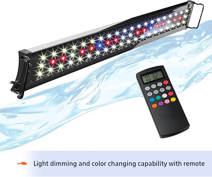 Aqueon Optibright Plus LED Fish Tank Aquarium Lighting System with Remote Control, 30 to 36 Inch