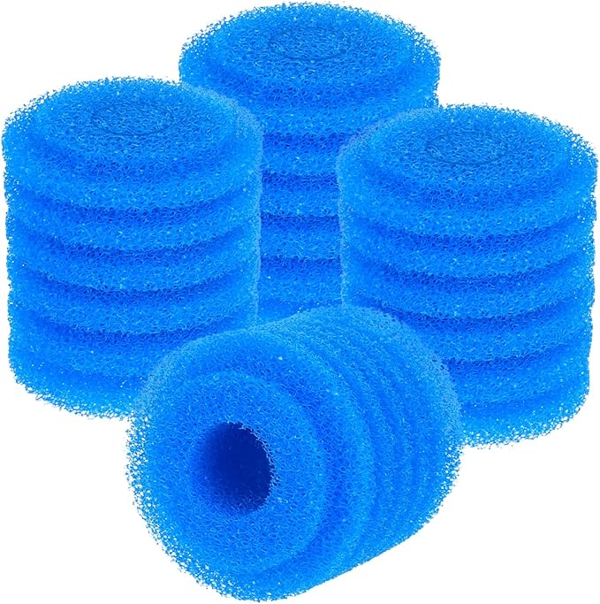 fishkeeper Bio Filter Sponge for Aquariums - 4 Pack, Washable and Reusable, Replacement Biological Filter Sponge Media for Fish Tanks