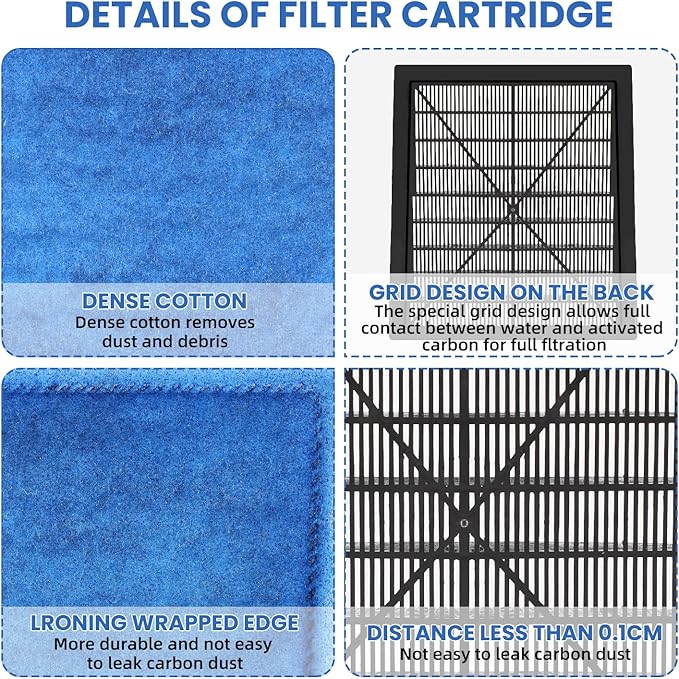 12 Pack Rite-Size C Aquarium Filter Replacement Cartridge Compatiable with Marineland Penguin PRO Power Filters 275/375 & Original Penguin Power Filters 200/350