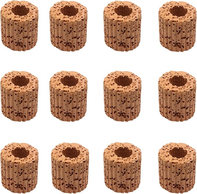 Aquarium Plant Anchor Aquarium Plant Holder Fish Tank Plant Cultivation Fixed Ring Base 25mm Aquarium Plant Ceramic Plant Pot 12PCS