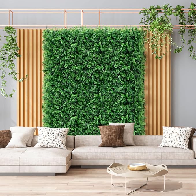 Artificial Aquarium Grass Mat, Aquarium Plants Plastic Grass Wall Fake Lawn Turf Plastic Green Plants Mat for Fish Tank Lawn Decor