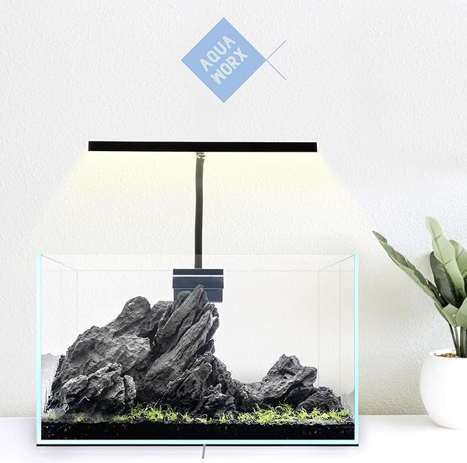 Aqua Worx EOS LED Aquarium Light - Adjustable Gooseneck With 7-Mode RGB Settings - Ideal for Planted Tanks, Fish Tanks, Nano Aquariums - N7 RGB