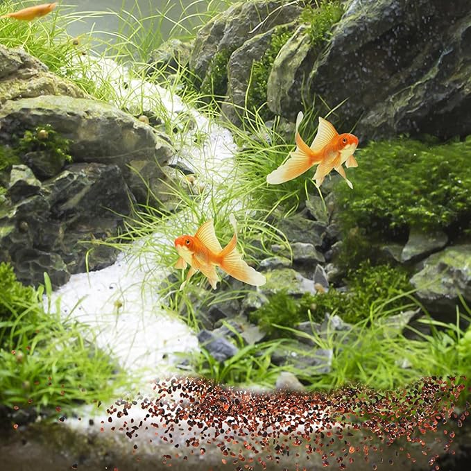 Alipis Natural Aquarium Sand Gravel for Fish Tank Landscaping, 500g Bulk Decorative Substrate Stones for Freshwater Aquatic Plants and Vase Decorations