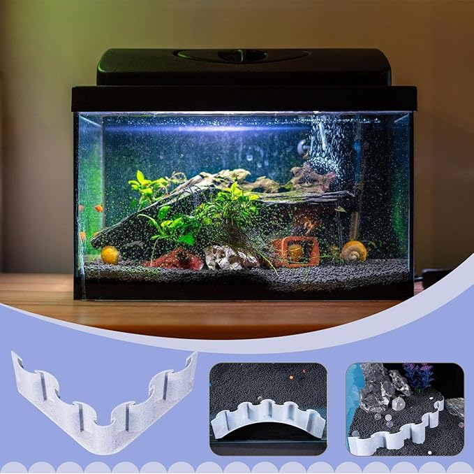 Fish Tank Substrate Divider – Sand Barrier Grid Panel, Aquarium Gravel Separator Fence | Mud Control Decorative Partition Board for Landscaping Water Grass, Soil Management, aquascapings, Tank Design