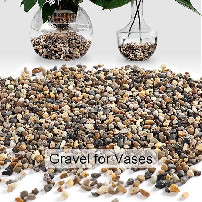 5LB 1/8-3/8 Inch Sand 100% Natural Stone Sand for Aquarium Silica Sand Decorative Sand for Landscaping Coarse Sand for Fish Tank