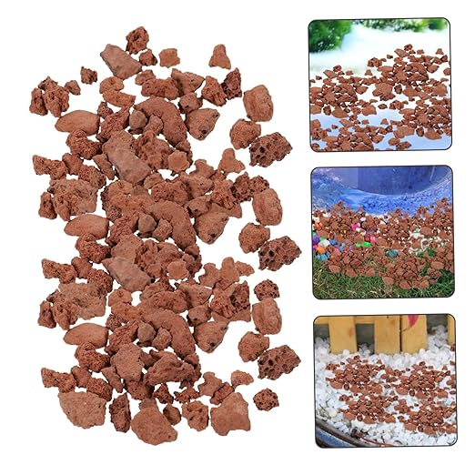 FRCOLOR 1bag Miniature Decorative Stone for Fish Tanks Sand Table and Model Railroads Bag of Volcanic Rocks for Landscape and Scenery Decor