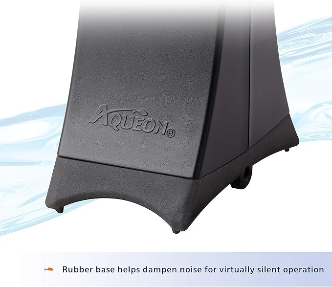 Aqueon QuietFlow Aquarium Air Pump 10, For 2-10 Gallon Tanks, Black