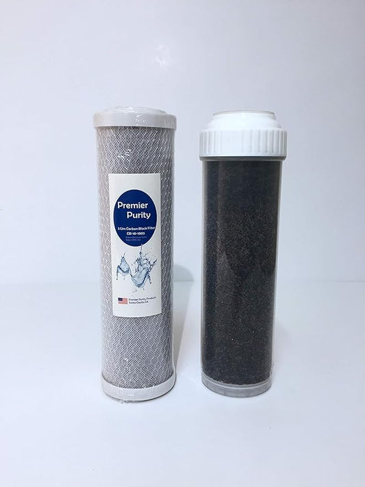 Replacement RODI Water Aquarium Filters 2.5" x 9.75" Drop in Cartridges | Carbon Block | DI Resin Filter