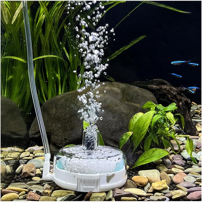 UPETTOOLS Aquarium Bundle - Aquarium Air Pump for Fish Tank, Ultra Quiet Fish Oxygen Pump Kit and Mini Aquarium Sponge Filter