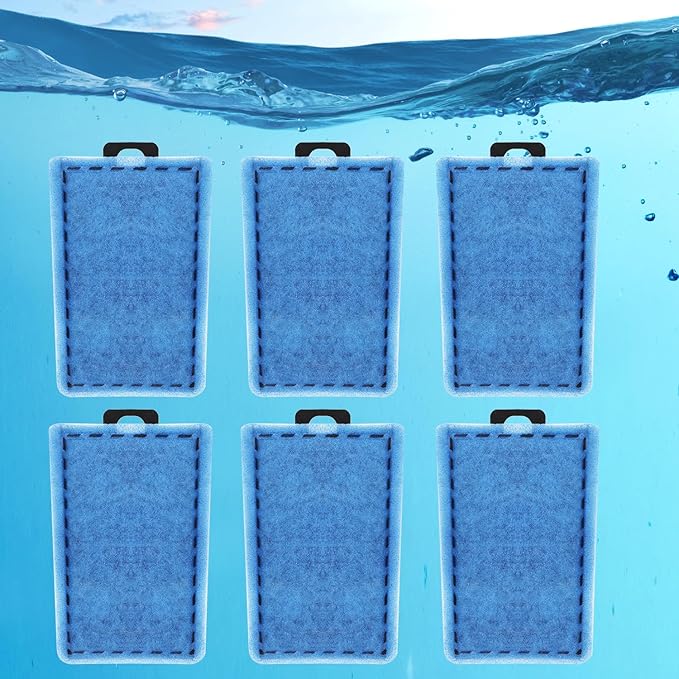 BOXOB 6pcs Rite-Size E Filter Cartridges for Marineland Emperor PRO 450 280 400, Premium Aquarium Filter Replacement for Fish Tank High-Efficiency Pads