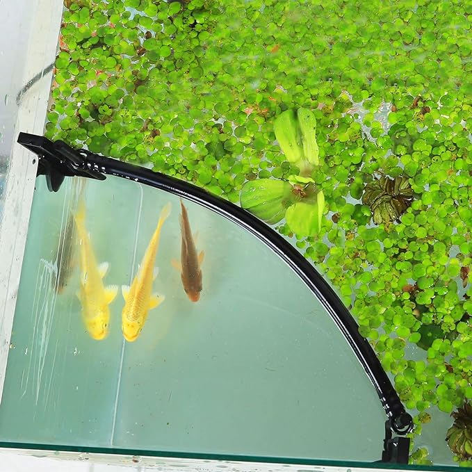 HOZOE Aquarium Floating Plant Corral, Intercepting Floating Plants from Filters and Heaters, Adjustable Height with Water Level, Can Be Used to Framed and Frameless Aquariums. (Style 1)