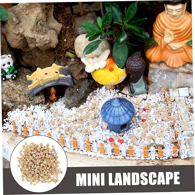 Healifty 1Bag Miniature Stone Model for Garden Rock Decor Decorative Stones for Crafting Aquarium Adornments and Sand Table Decoration Natural Small Rocks for Unique Landscape