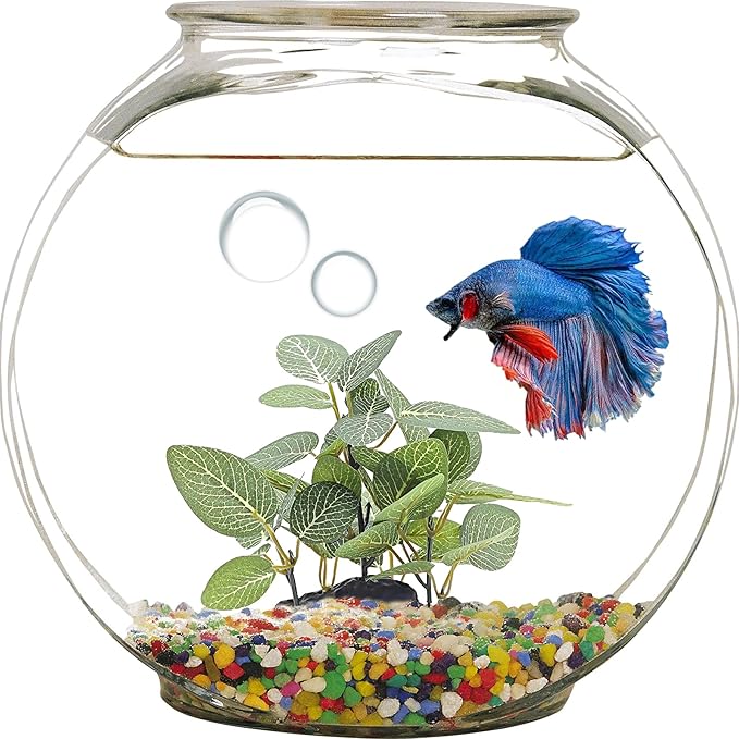Silk Aquarium Plants, Artificial Fake Aquarium Plants Small Betta Fish Tank Plants Plastic Realistic Decorations Set 2PCS (Style E)