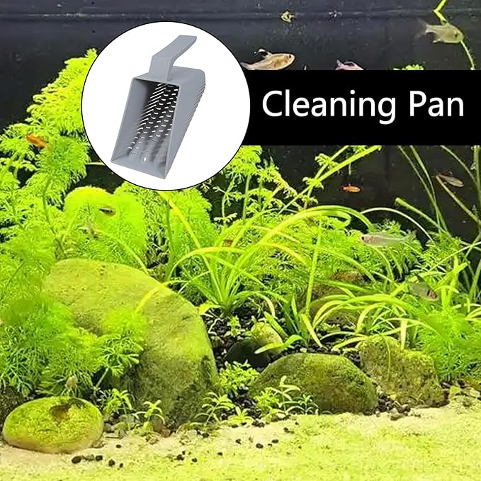 Aquariums Sand Scooper Sifter Substrates Gravels Strainers Shovel Tool for Fish for Tanks Ergonomic Handle Aquariums Substrates Sand Shovel