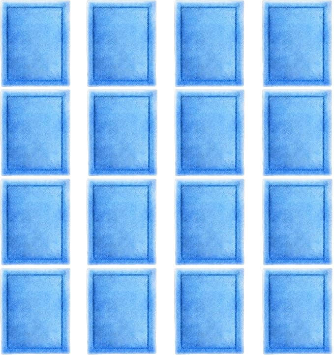 16 Pcs Aquarium Filter Cartridge Compatible with Aqua-Tech 20-40 & 30-60 Gallon Power Filters,Fish Tank Filter Replacement fit for AquaTech EZ-Change #3