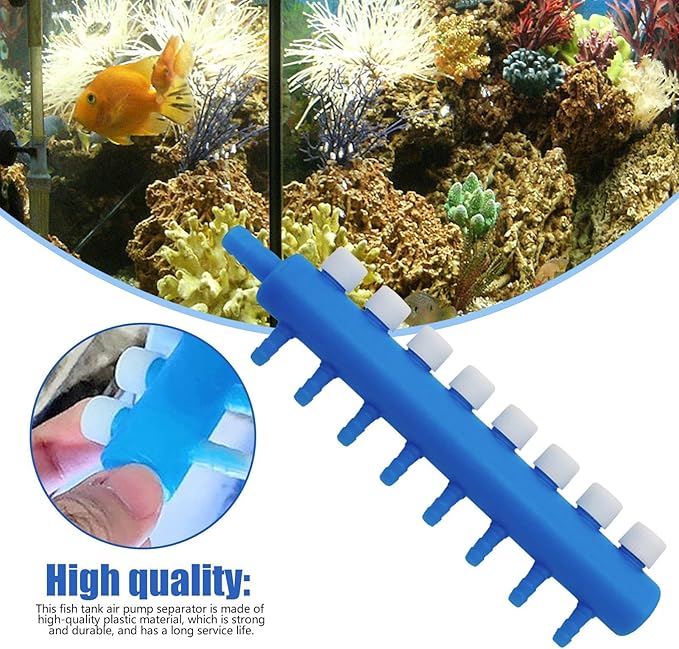 Fish Tank Air Valve – Multi Way Air Flow Controller, Aquarium Airline Tube Splitter | Adjustable Tube Joiner Systems For Aquascapings, Bubble Stones, Tank Filters, Aeration Lines And Water Systems