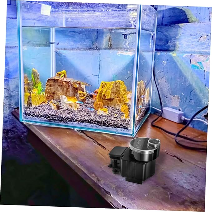 Generic Automatic Aquarium Fish Feeder Electric Auto Feeding Tool No Battery Needed Precise Timer Fish Tank Food Dispenser for Healthy Growth Easy Use for Beginners