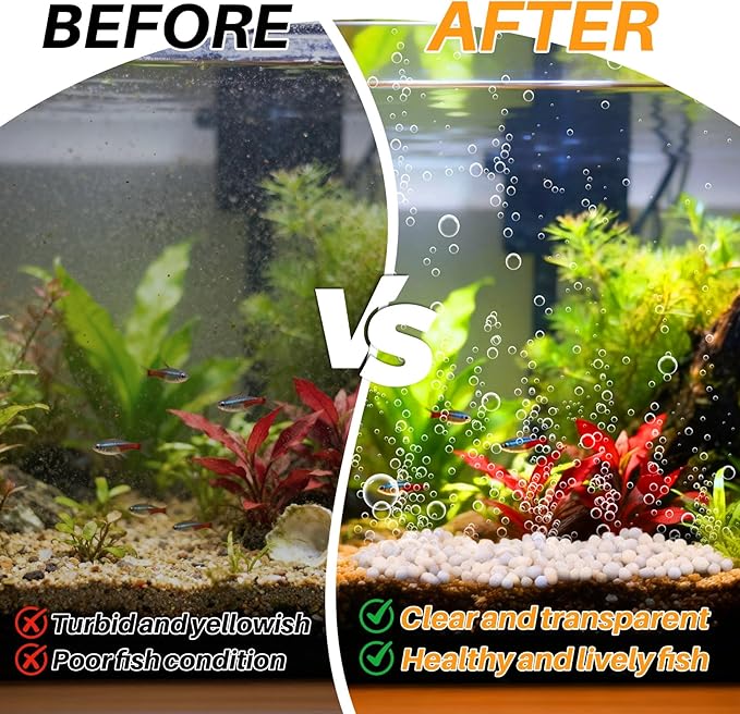 Sukh Bio Ceramic Media Balls - 2 Bags Advanced Biological Filter Media for Rapid Cycling,425g High-Density Nano-Tech Spheres for Aquarium, Sump, Koi Pond & Freshwater Filters